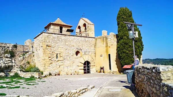 Burg Und Kapelle Des Heiligen Kreuzes Oder Santa Creu Calafell — Stockfoto