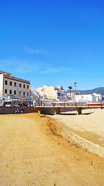 Tossa Mar Panoráma Világítótorony Costa Brava Tartományban Girona Catalunya Spanyolország — Stock Fotó