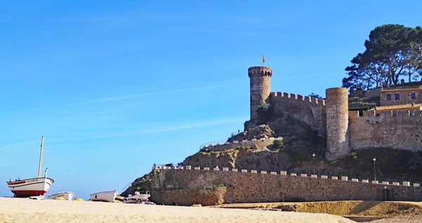 トッサ マルのパノラマジローナ県のコスタ ブラバ カタルーニャ州 スペイン ヨーロッパ — ストック写真