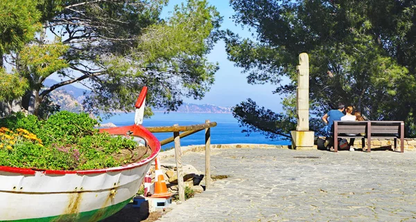 Panoramica Tossa Mar Sulla Costa Brava Provincia Girona Catalogna Spagna — Foto Stock