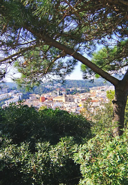 Panorama Von Tossa Mar Der Costa Brava Der Provinz Girona — Stockfoto