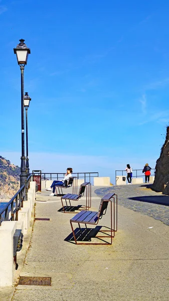 Panoramique Tossa Mar Sur Costa Brava Dans Province Gérone Catalogne — Photo