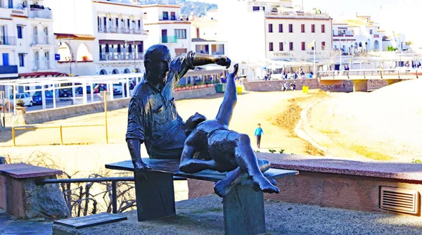 Panorama Von Tossa Mar Der Costa Brava Der Provinz Girona — Stockfoto