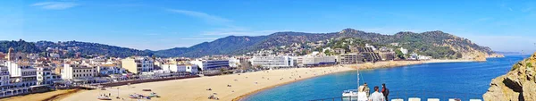 Panoramata Tossa Mar Pobřeží Costa Brava Provincii Girona Katalánsko Španělsko — Stock fotografie