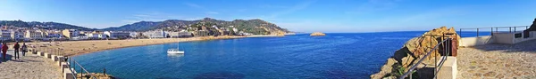 Panorama Van Tossa Mar Aan Costa Brava Provincie Girona Catalunya — Stockfoto