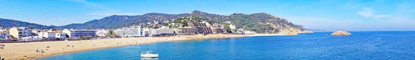 Panorama Von Tossa Mar Der Costa Brava Der Provinz Girona — Stockfoto