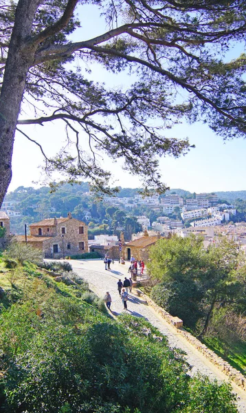 Panorama Von Tossa Mar Der Costa Brava Der Provinz Girona — Stockfoto