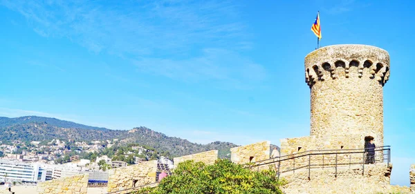 Tossa Mar Girona Katalunya Spanya Avrupa Daki Costa Brava Panoramisi — Stok fotoğraf