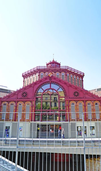 San Antonio Markt Barcelona Uhr Julio 2019 Katalonien Spanien Europa — Stockfoto