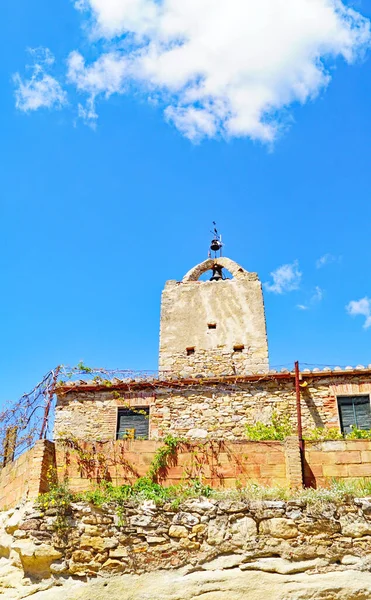 Panorâmica Peratallada Município Forallac Julho 2018 Bajo Ampurdn Girona Catalunha — Fotografia de Stock