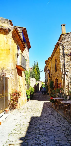 Panoramic Peratallada Municipality Forallac Julio 2018 Bajo Ampurdn Girona Catalunya — Stock Photo, Image