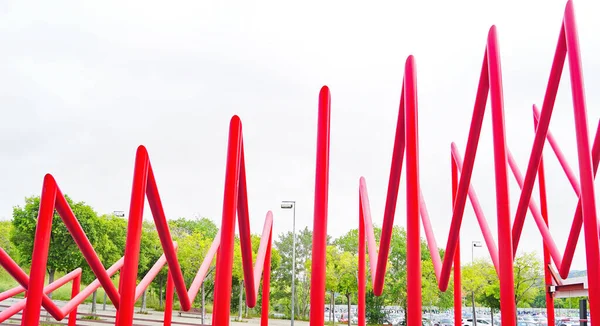 Ornamental Structures Maquinista Shopping Center Barcelona May 2018 Barcelona Catalunya — Stock Photo, Image