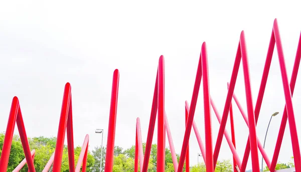 Ornamental Structures Maquinista Shopping Center Barcelona May 2018 Barcelona Catalunya — Stock Photo, Image