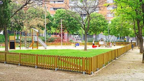 Veduta Del Parco Maquinista Barcellona Maggio 2018 Barcellona Catalogna Spagna — Foto Stock