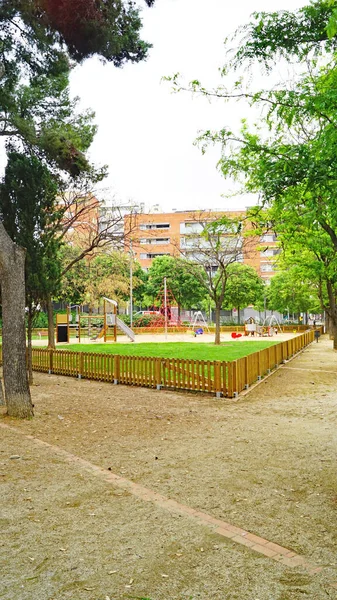 Veduta Del Parco Maquinista Barcellona Maggio 2018 Barcellona Catalogna Spagna — Foto Stock