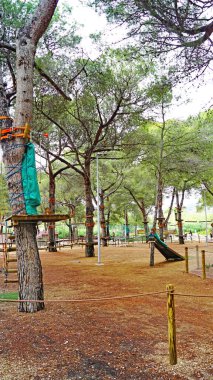 Calafell 'deki tema parkı, 16: 40; 11 Ağustos 2019; Tarragona, Katalunya, İspanya, Avrupa