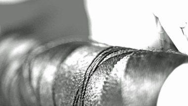 Dikiş ipliği maketi.