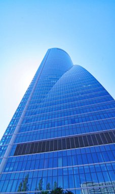 Madrid, İspanya ve Avrupa 'nın dört kulesinin manzarası