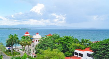 Cienfuegos 'un panoramik görünümü, 19 Ağustos 2019; Küba Cumhuriyeti