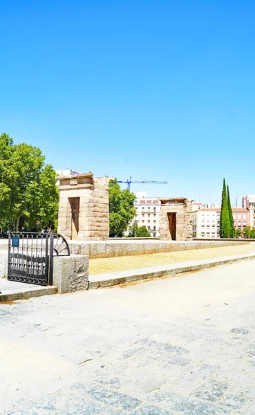 Tempio Debod Madrid Spagna Europa — Foto Stock