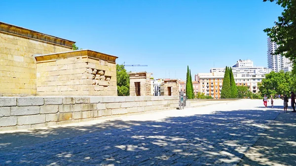 Madrid Deki Debod Tapınağı Spanya Avrupa — Stok fotoğraf