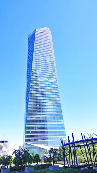 View Buildings Four Towers Madrid Spain Europe — Stock Photo, Image