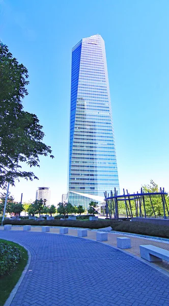 Vista Los Edificios Las Cuatro Torres Madrid España Europa — Foto de Stock