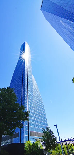 View Buildings Four Towers Madrid Spain Europe — Stock Photo, Image