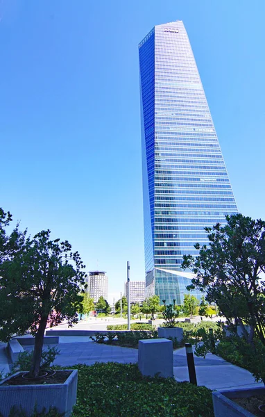 View Buildings Four Towers Madrid Spain Europe — Stock Photo, Image