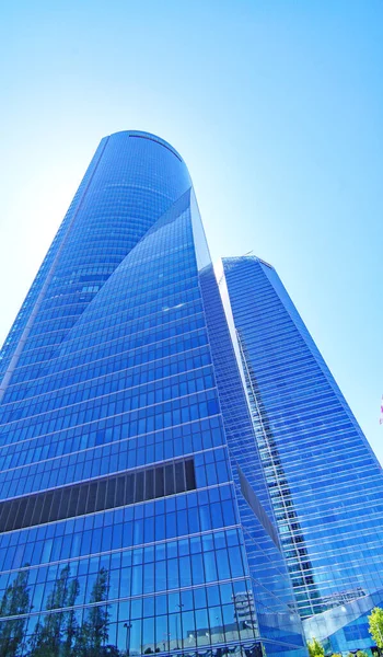 Vista Los Edificios Las Cuatro Torres Madrid España Europa — Foto de Stock