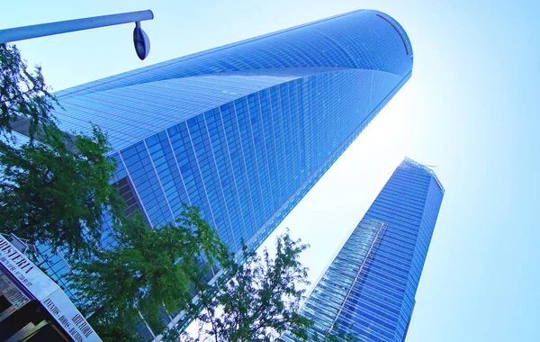 Vista Los Edificios Las Cuatro Torres Madrid España Europa —  Fotos de Stock