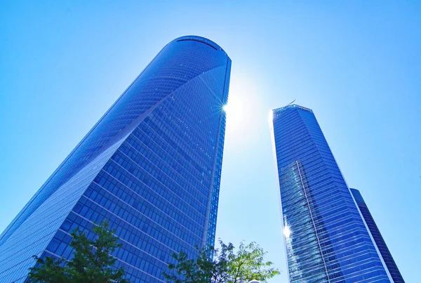 Vista Los Edificios Las Cuatro Torres Madrid España Europa —  Fotos de Stock