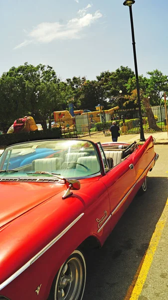 Классические Автомобили Республике Куба Августа 2019 — стоковое фото
