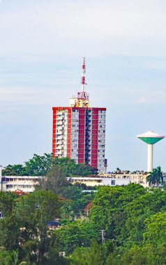 Cienfuegos 'un panoramik görünümü, 19 Ağustos 2019; Küba Cumhuriyeti