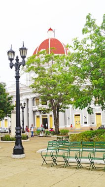Cienfuegos 'un panoramik görünümü, 19 Ağustos 2019; Küba Cumhuriyeti