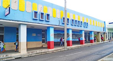 Cienfuegos 'un panoramik görünümü, 19 Ağustos 2019; Küba Cumhuriyeti