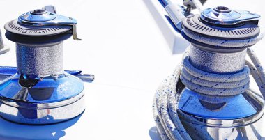 Cayo Santa Mara, Karayipler, Küba, Küba 'daki bir katamaranın detayları