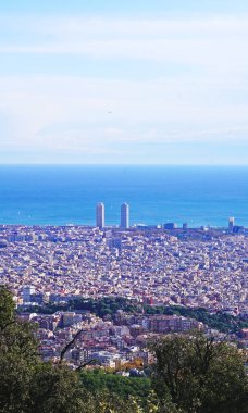 Panoramic of Barcelona, Catalunya, Spain, Europe