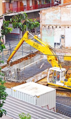 Barselona, Katalunya, İspanya ve Avrupa 'da bir sokakta çalışıyor.