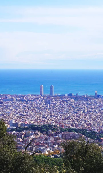 バルセロナのパノラマ カタルーニャ スペイン ヨーロッパ — ストック写真