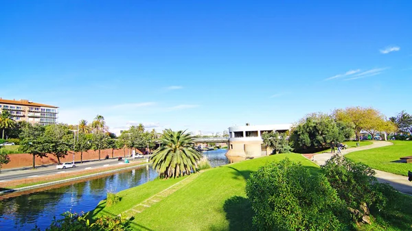 Vista Los Jardines Nova Icaria Barcelona Cataluña España Europa — Foto de Stock