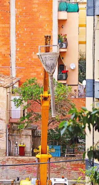 Arbeiten Auf Einer Straße Barcelona Katalonien Spanien Europa — Stockfoto