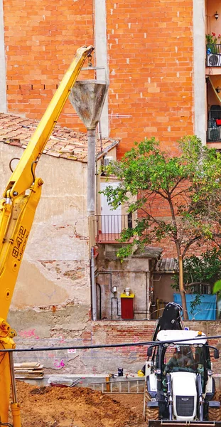 Barselona Katalunya Spanya Avrupa Bir Sokakta Çalışıyor — Stok fotoğraf