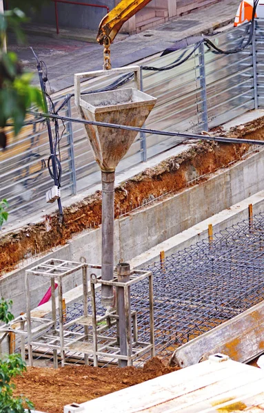 Obras Una Calle Barcelona Cataluña España Europa —  Fotos de Stock