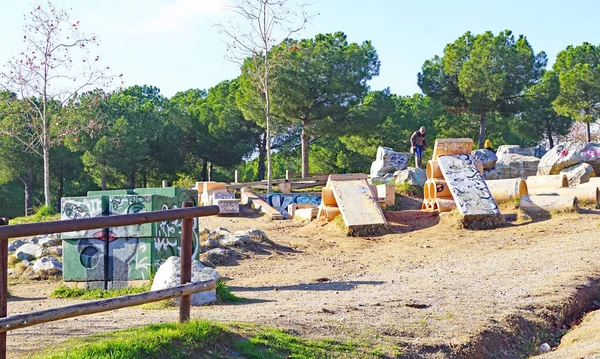 Katalunya Parkı Kentsel Manzara Bahçeleri Sabadell Barcelona Katalunya Spanya Avrupa — Stok fotoğraf