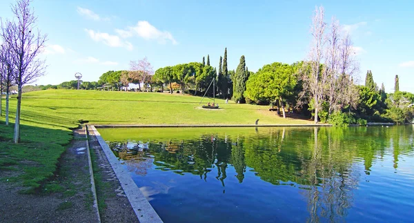 Catalunya Park Urban Landscape Gardens Modern Architecture Sabadell Barcelona Catalunya — Stock Photo, Image