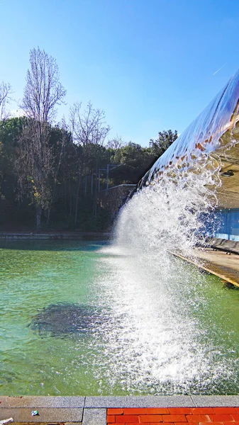 Park Kataloński Miejskie Ogrody Krajobrazowe Oraz Nowoczesna Architektura Sabadell Barcelonie — Zdjęcie stockowe