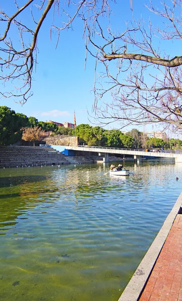 Parco Della Catalogna Giardini Urbani Architettura Moderna Sabadell Barcellona Catalogna — Foto Stock