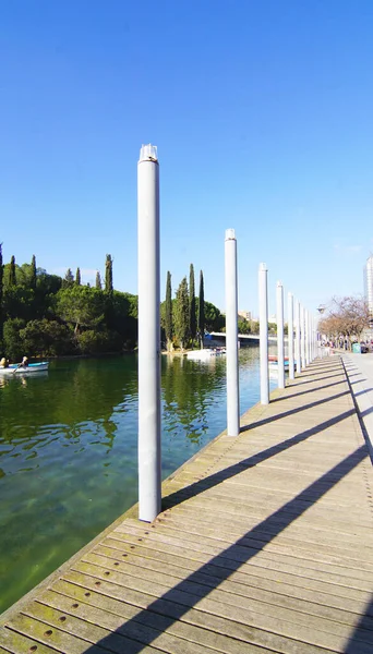 Catalunya Park Stedelijke Landschapstuinen Moderne Architectuur Sabadell Barcelona Catalunya Spanje — Stockfoto