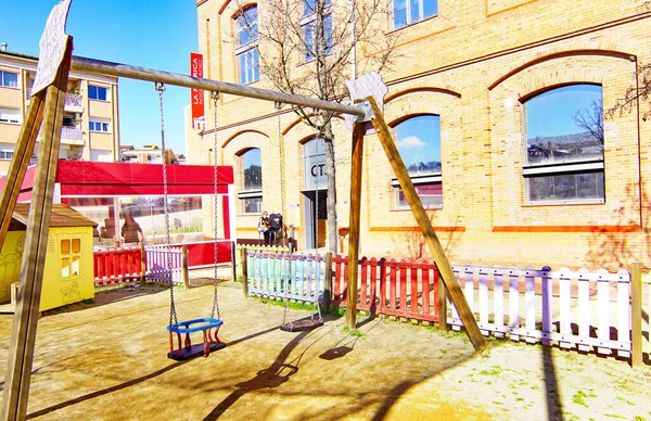 Parque Infantil Masquefa Anoia Barcelona Catalunha Espanha Europa — Fotografia de Stock